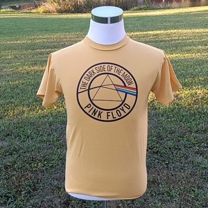 Pink Floyd  gold color tee shirt size small gently used